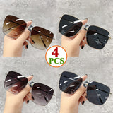 Luxury square sunglasses for women and men with gradient lenses, vintage design, and unisex style by HSF Marketplace.