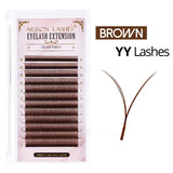 Arison 3D-6D W-Shape false eyelash extensions for creating volume fans bent lash fibers bent lash fibers