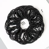 100PCS/Set Women 3.5CM Basic Nylon Elastic Hair Bands Ponytail Hair Scrunchie Rubber Bands Headband Hair Accessories Headwear