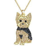 Cute beagle pendant necklace, elegant dog lover jewelry by HSF Marketplace
