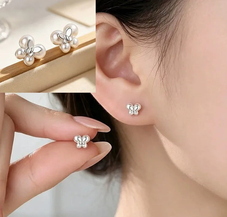 925 Sterling Silver Bow Knot Ear Clip for Women - Sweet Jewelry Gift