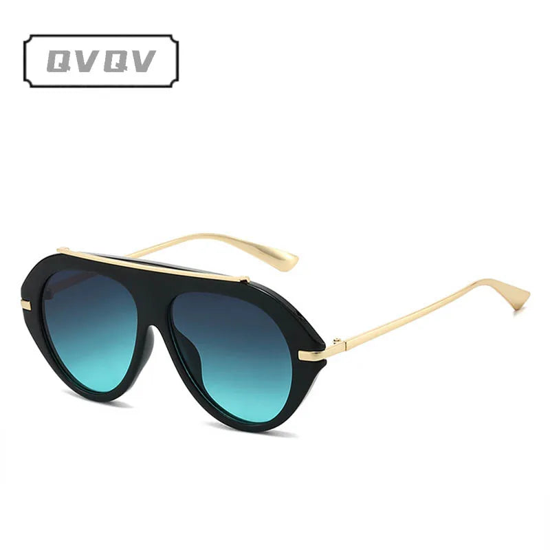 Women’s luxury metal-beam pilot sunglasses with vintage design and dark lenses, HSF Marketplace eyewear