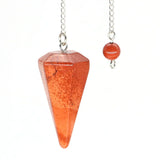 Natural Crystal Pendulums for Divination Dowsing Amethyst Pink Quartz Pendulum Reiki Healing Gem Stone Pendant Pendulos
