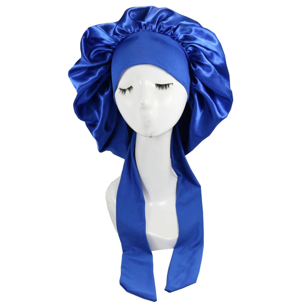 Satin sleep cap for hair care by HSF Marketplace, soft stylish nightwear bonnet in a smooth satin finish