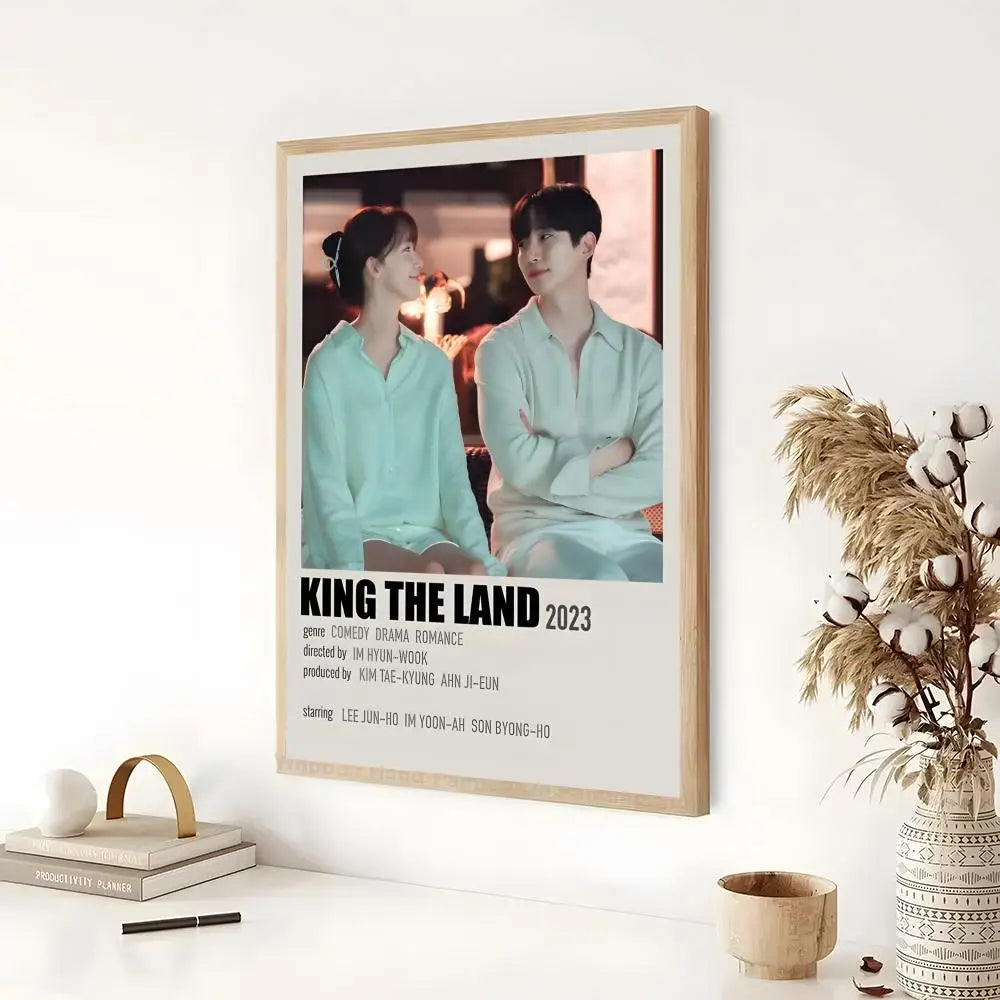 Korean TV King The Land poster for modern home decor, K-culture merch by HSF Marketplace