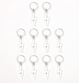 Silver star pearl hair braid dreadlock beads, 10-pack hair styling accessories by HSF Marketplace