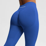 Women's seamless bum shaping leggings with scrunch butt, ribbed waistband, and tight fit by HSF Marketplace