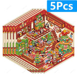 3D landscaping stickers for miniature scenes by HSF Marketplace, featuring detailed greenery and outdoor elements