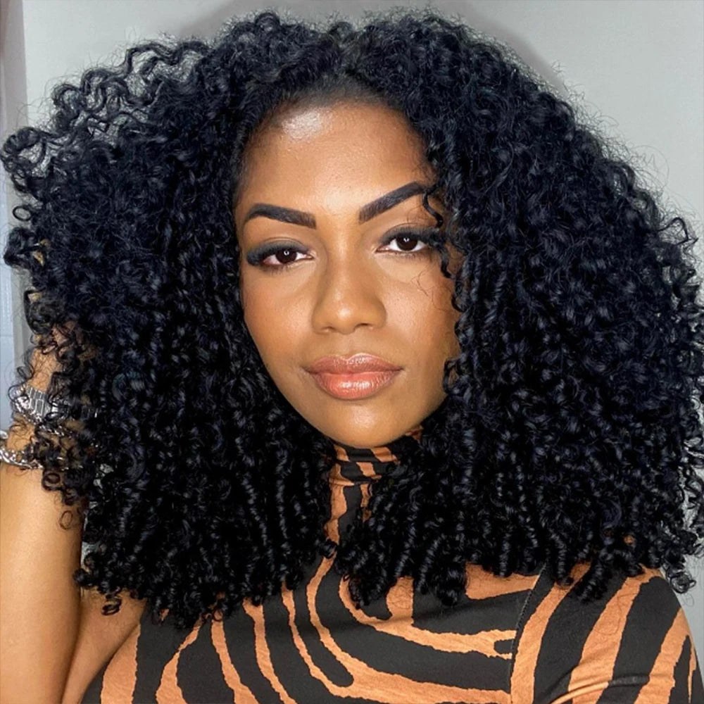 Bouncy Burmese Pixie Curly Human Hair Bundles with Closure Frontal 20A  Closure And Bundles  Burmese Virgin Hair Extensions