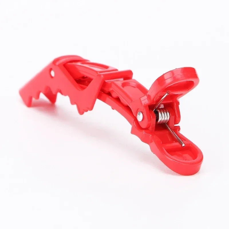 6pcs/lot Plastic Hairpin Hair Clips Hairdressing Clamps Claw Section Alligator Clips Barber For Salon Styling Hair Accessories