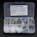Plastic Washers and Metal Gaskets Set for Professional Hairdressing Scissors Repair and Assembly Mix Sizes 900PCS/BOX