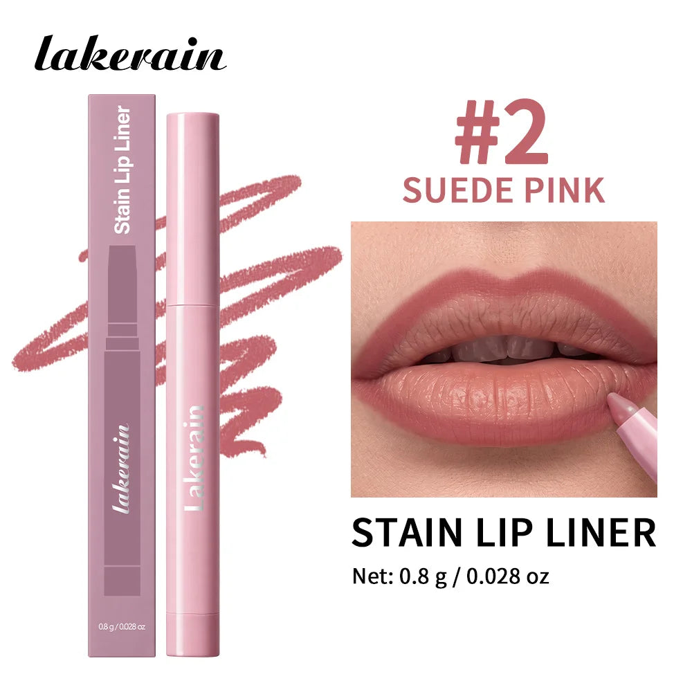 HSF Marketplace stain lip liner pencil with 8 waterproof, long-lasting matte nude shades for precise lip shaping and contouring.