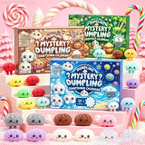 2026 Christmas Advent Calendar mysterious dumplings sensory toy with 24 countdown grids, soft stress-relieving design