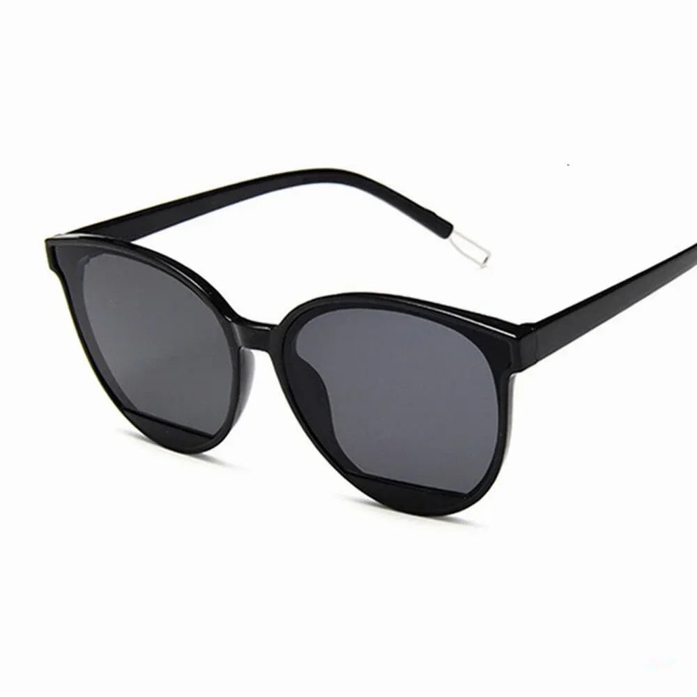 Vintage metal frame sunglasses for women with mirror lenses, UV400 protection, stylish classic design by HSF Marketplace.