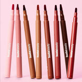 Waterproof matte red lipliner pencil by HSF Marketplace, long-lasting, moisturizing, non-stick lipstick for smooth lips in velvet finish.