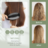 Harsany boar bristle hair brush and massage comb for styling and hair care, suitable for salon and hair extension use.