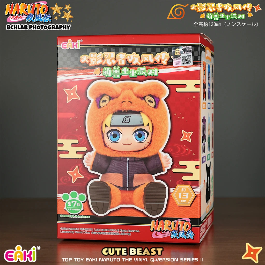 TOPTOY EAKI Naruto sit-in party blind box figure featuring Jiraiya, Orochimaru, and Tsunade plush characters