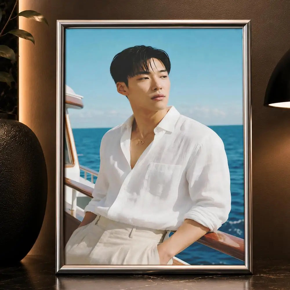 Woo Do-hwan poster featuring Korean drama star portrait, HD wall decor K-Culture merch
