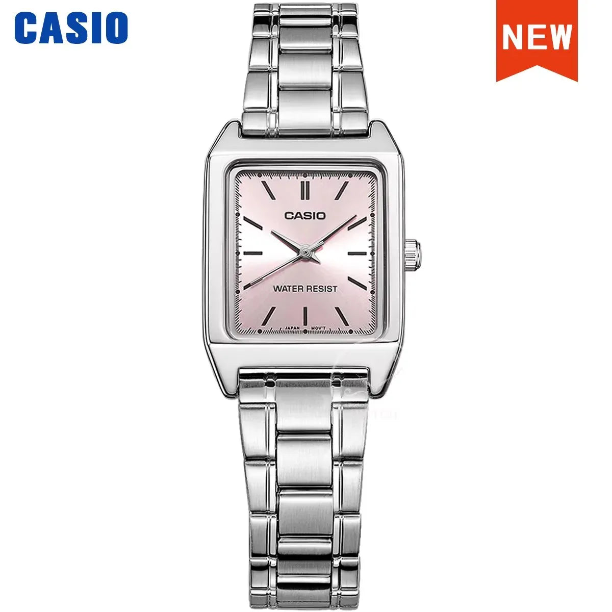 Casio Watch for Women Top Brand Luxury Set 30m Waterproof Quartz Ladies Watch Tonneau Shape Stainless Steel Reloj Mujer LTP-V007