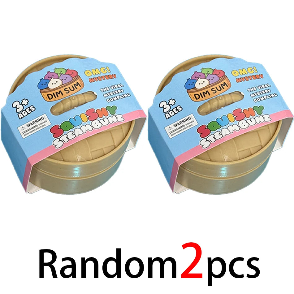 OMG! Mystery Squishy Steam Bunz – Surprise Cute Dumpling Sensory Fidget Toy