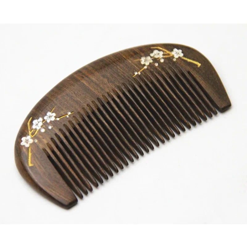 Small Portable Wooden Hair Comb Anti-static Head Massage Combs Pocket Styling Comb for Women Hair Brush Hair Styling Accessories