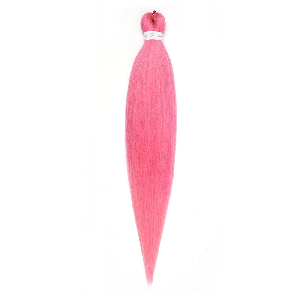 Pre-stretched Braids Hair Professional Itch Free Hot Water Setting Synthetic Fiber Ombre Yaki Texture Braid Hair Extensions