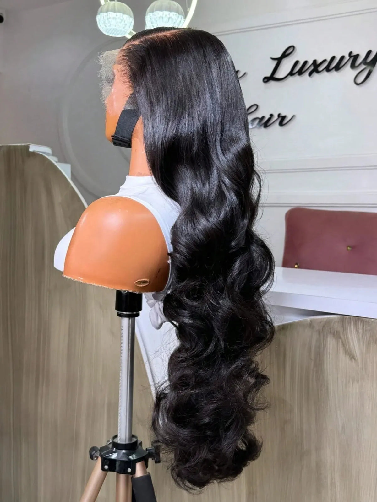Glueless Body Wave Lace Front Wig 42 Inch 5x5 13x4 13x6 Transparent Lace 250 Density Brazilian Human Hair For Women Pre Plucked