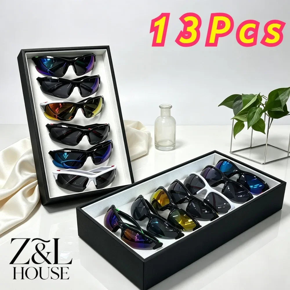 Polarized sports glasses for men and women, windproof and fashionable, suitable for outdoor activities like running, fishing, and golf.