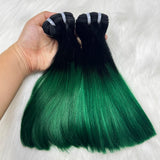 Bone Straight Human Hair Bundles with 2x6 Transparent Lace Closure 100% Virgin Hair Weave Extensions for Black Women