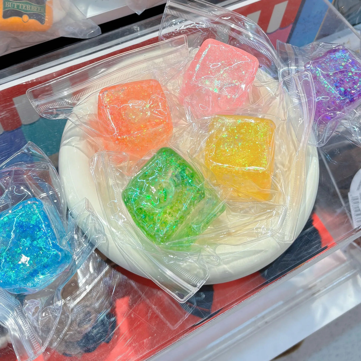 Ice cube shaped fidget toy by HSF Marketplace for stress relief and sensory play