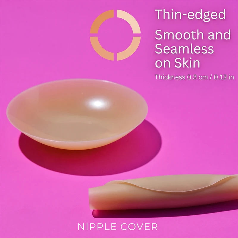 Invisible self-adhesive nipple covers for women, 2-piece lingerie set by HSF Marketplace