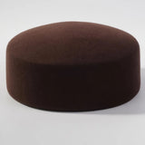 Women's wool felt vintage fedora, elegant pillbox hat by HSF Marketplace