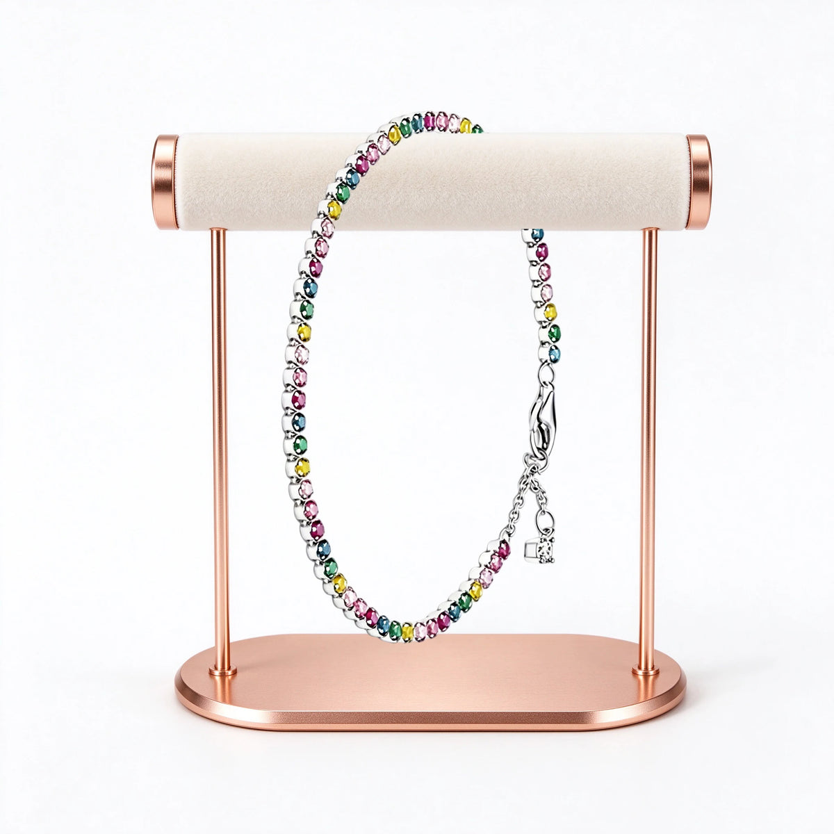 2026 New 925 Silver Star Love Double Color Beaded Bracelet for Women's Valentine's Day DIY Fashion Jewelry Gift