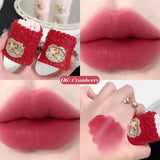Velvet lip mud lipstick in matte finish, non-stick long-lasting formula, perfect for daily and party makeup by HSF Marketplace.