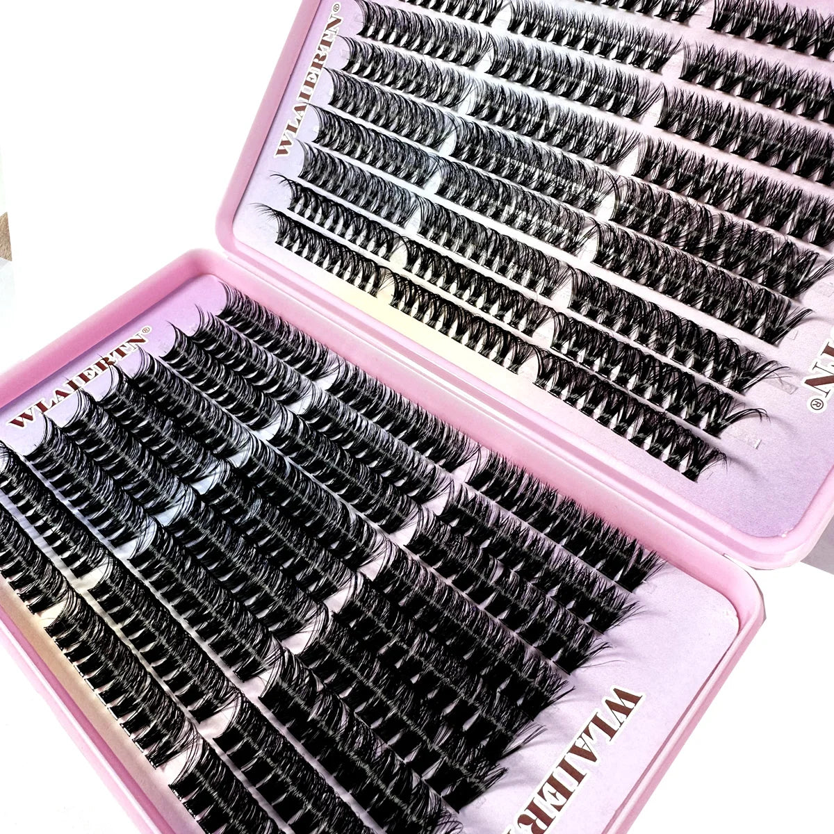 Faux Mink Eyelashes 540Cluster C Curled 9-16mm mixed natural 3D Russian strip eyelash extension by HSF Marketplace for makeup and beauty