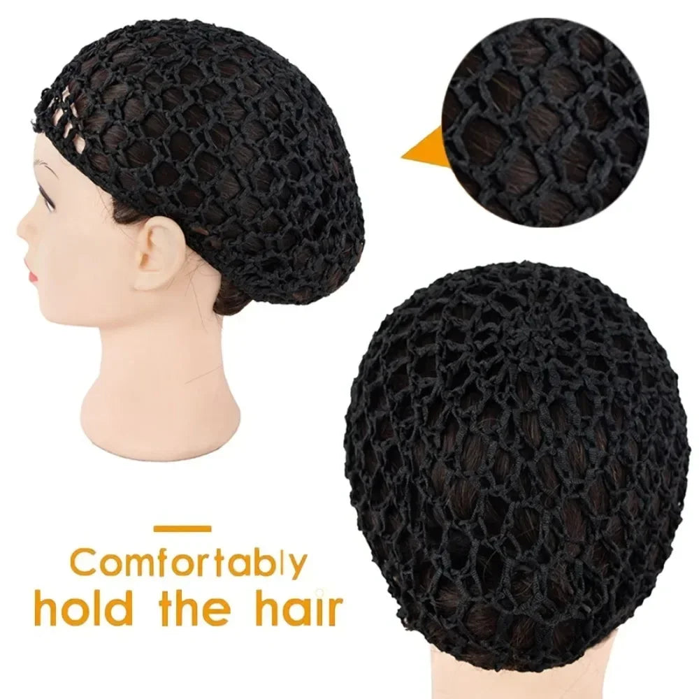 Handmade thick-thread crochet hair cap for wig and sleep protection by HSF Marketplace