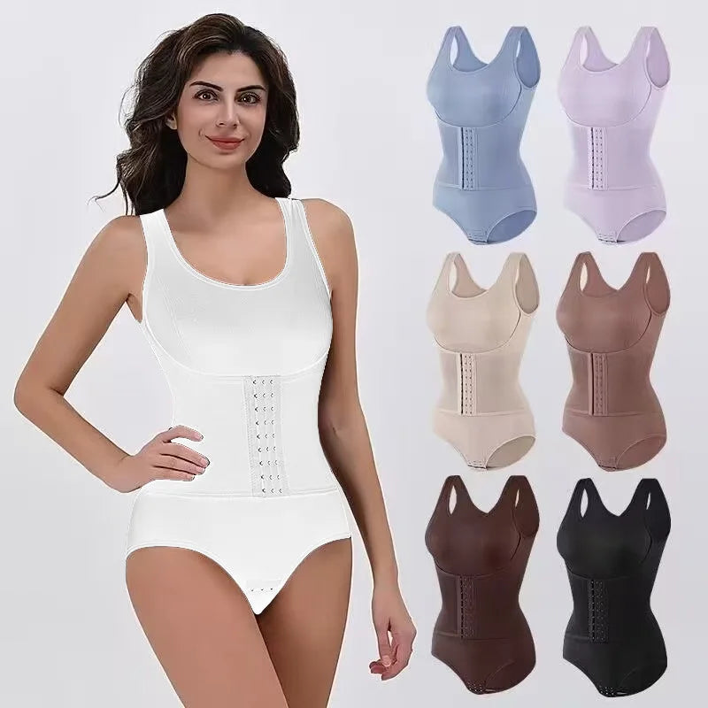 HSF Marketplace women's high waist tummy control full body shaper with hooks and adjustable fit