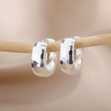 Gold stainless steel small hoop earrings for women by HSF Marketplace