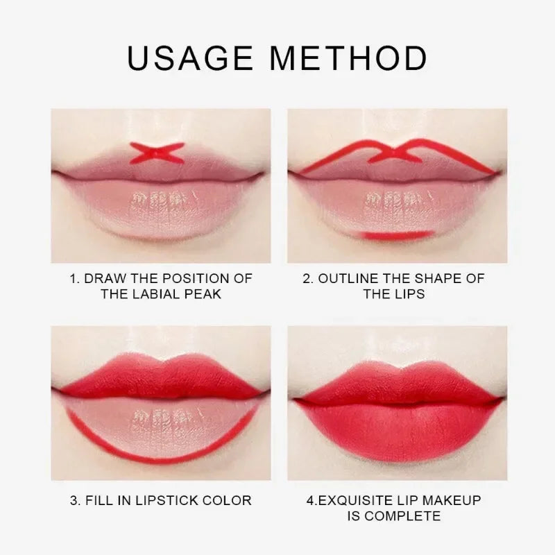 HSF Marketplace waterproof matte red lipliner pencil with moisturising, non-stick formula, perfect for contouring and lip tinting.