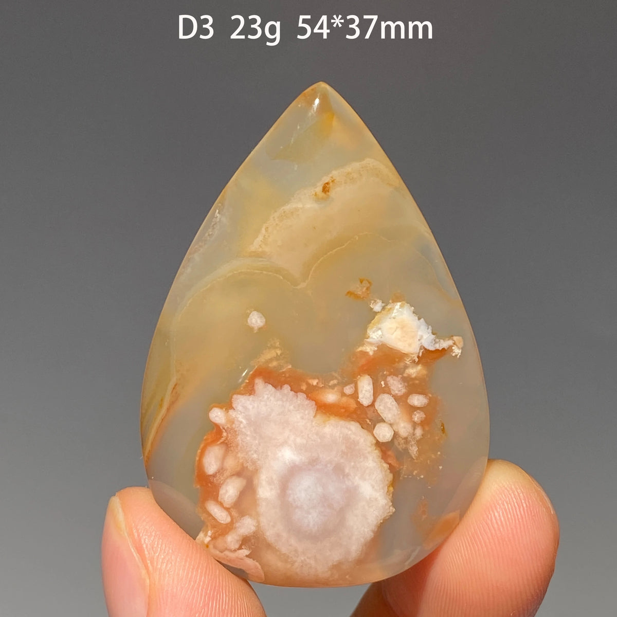 Pure Natural Madagascar Cherry Blossom Agate Water Drop Pendant Drilled Hole Healing Energy Crystal Home Decor DIY Jewelry Gift