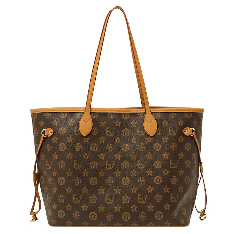 Elegant leather diaper bag for women by HSF Marketplace, classic crossbody tote with large capacity and stylish design.