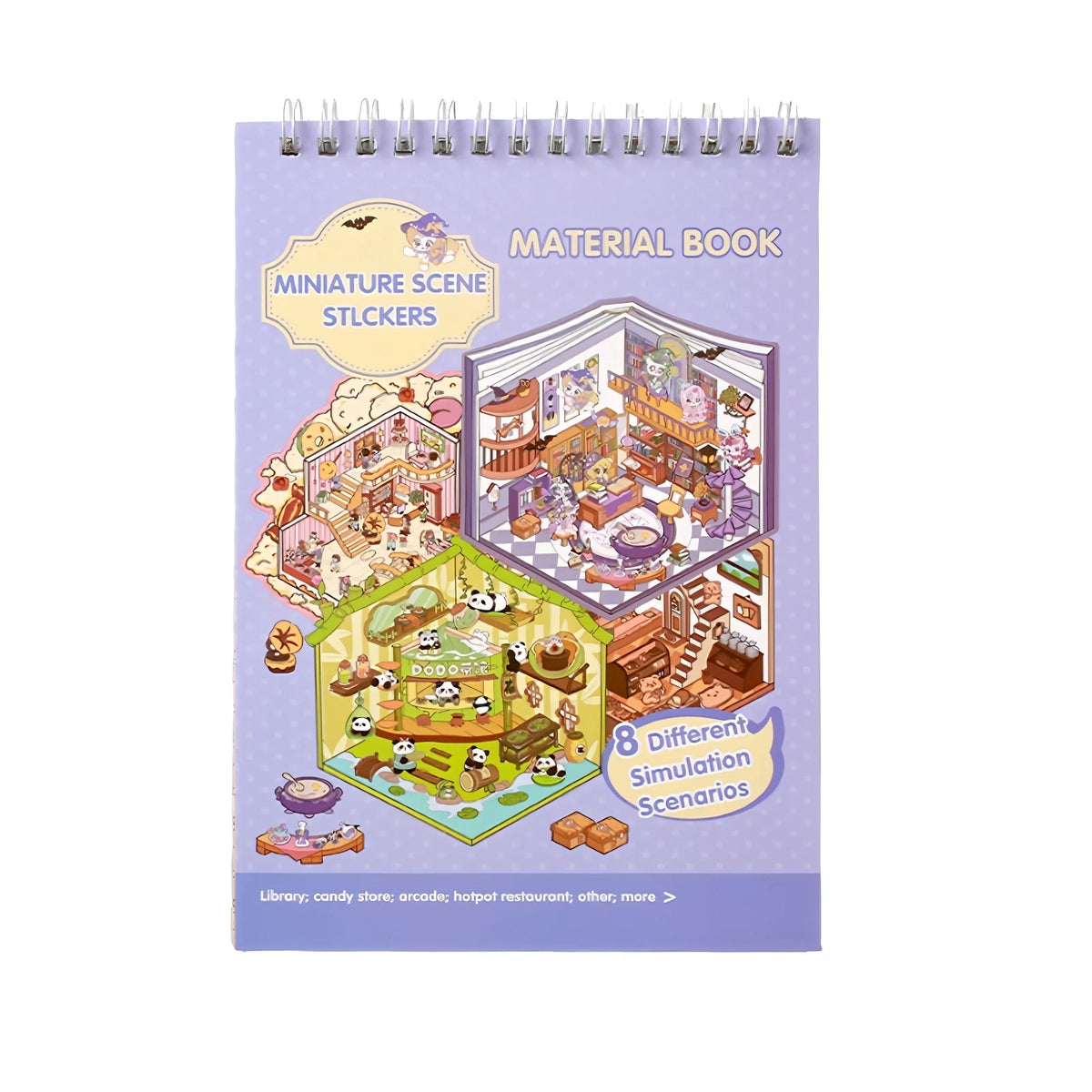 3D Scenes Stickers Book by HSF Marketplace for creative kids’ room decoration and sticker therapy