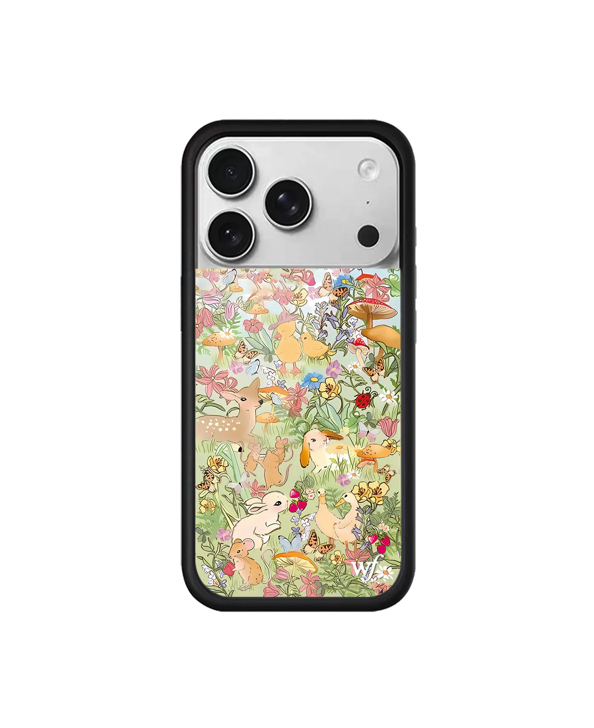 Wildflower strawberry phone case by HSF Marketplace for iPhone 16, 15, 14, and 13