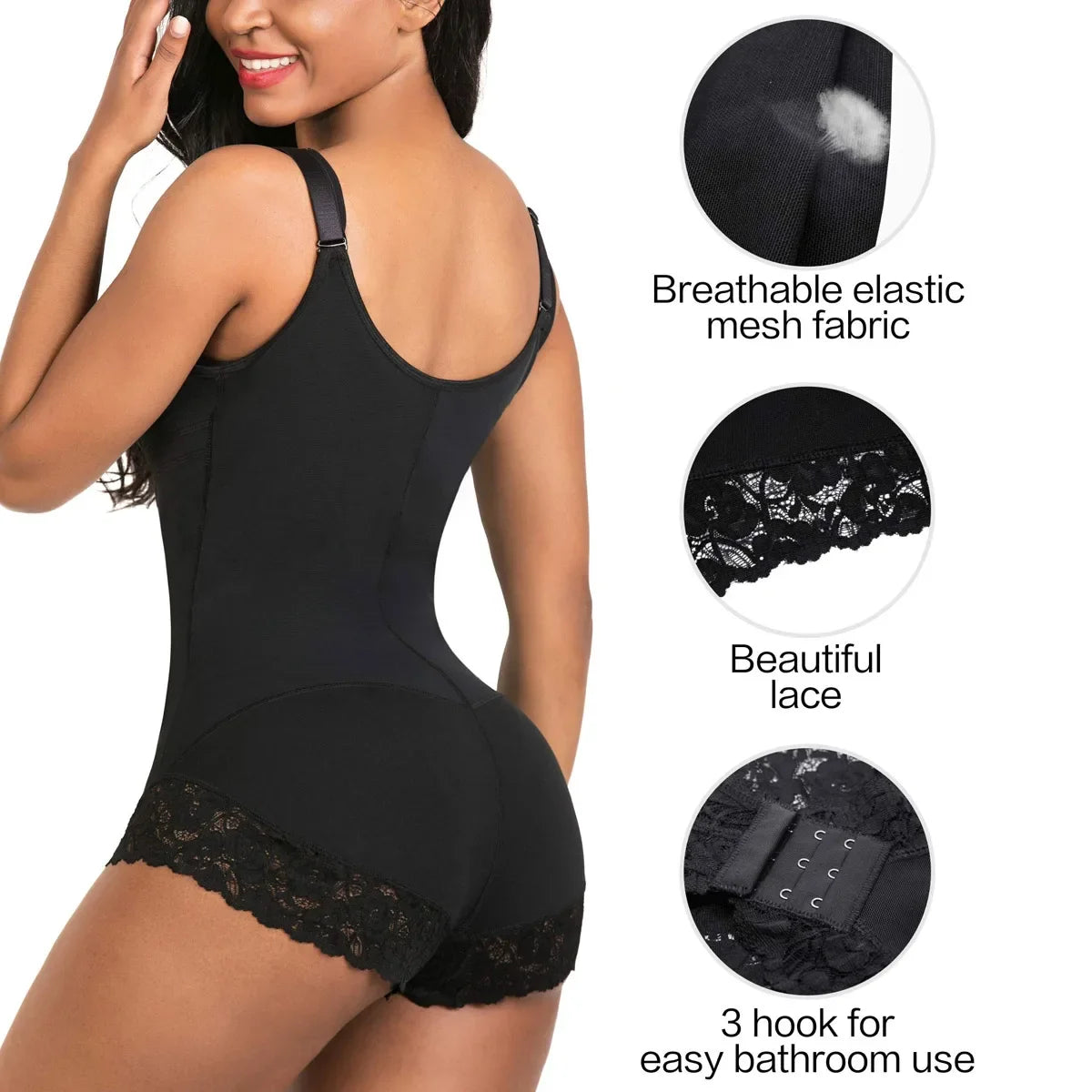 Reducing and shaping Colombian abdomen girdle for women, tummy control waist trainer body shapewear