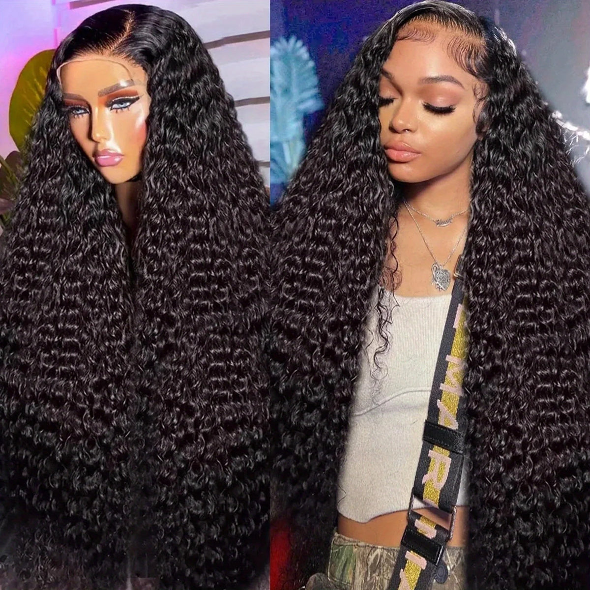 13x6 HD Lace Frontal Deep Wave Human Hair Wig Glueless Wigs Human Hair Ready To Wear 5x5 HD Lace Closure Wig Clearance Sale