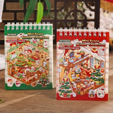 Christmas miniature scenes sticker book for holiday crafts by HSF Marketplace