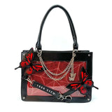 Y2K butterfly spider web chain handbag, vintage gothic tote by HSF Marketplace