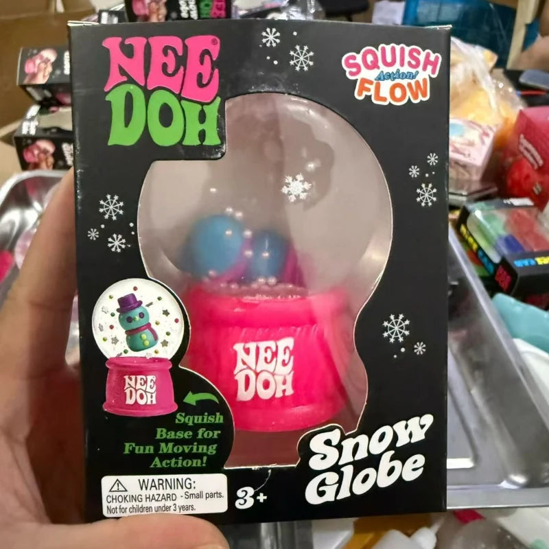 Christmas snow globe squishy sensory toy from HSF Marketplace, featuring a festive holiday-themed design with soft, squeezable texture.