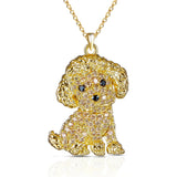 Cute beagle pendant necklace for dog lovers, elegant jewelry on a simple chain