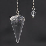 Natural Crystal Pendulums for Divination Dowsing Amethyst Pink Quartz Pendulum Reiki Healing Gem Stone Pendant Pendulos